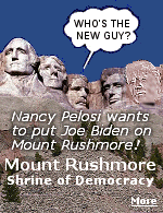 Nancy Pelosi denies leading any charge to oust Biden from the 2024 presidential campaign and instead remarked how he was at ''the top of his game'' before making his decision to leave the race. She suggested the choice was worthy of Biden joining the presidents on Mount Rushmore and he should be added to the monument. I think she meant right away. 